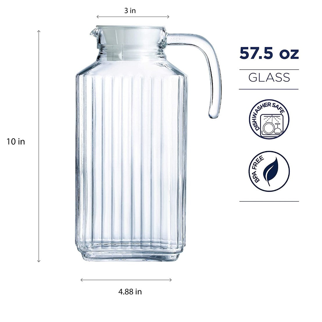 LUMINARC Quadro Jug 1.7 liter | Glassware in Dar Tanzania