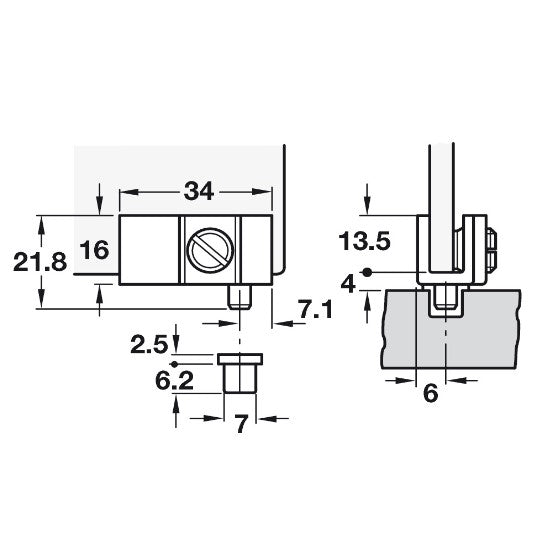 HAFELE Opening Glass Door Hinges | Hinges in Dar Tanzania