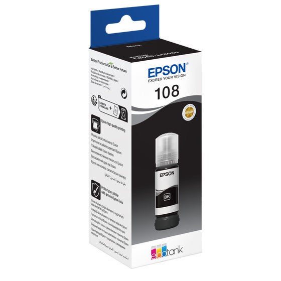 EPSON 108 Black Ink Bottle | Epson Ink Bottles in Dar Tanzania