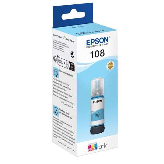 EPSON 108 Light Cyan Ink Bottle | Epson Ink Bottles in Dar Tanzania