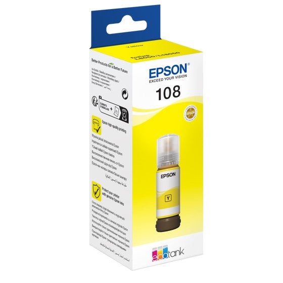 EPSON 108 Yellow Ink Bottle | Epson Ink Bottles in Dar Tanzania