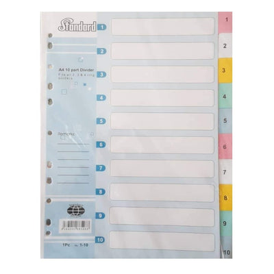 File Divider Index 1-10 | Shop File separators in Dar Tanzania