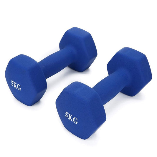 Soft Neoprene 5kg Dumbbells 2pc Set | Dumbbells in Dar Tanzania