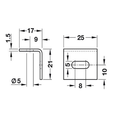 HAFELE Steel Bracket Connector | Office Furniture in Dar Tanzania