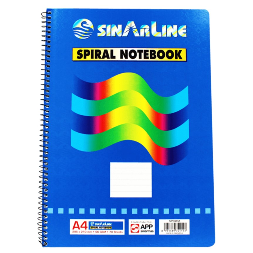 SINARLINE A4 Side Spiral 70 Sheet Notebook | Notebooks in Dar Tanzania