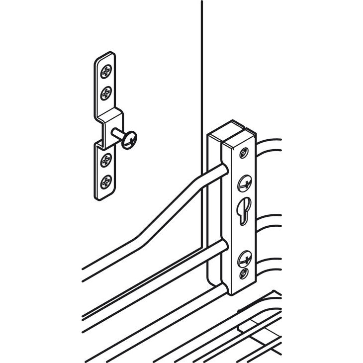 HAFELE Kitchen Cabinet Internal Pull Out Wired Basket 54906207