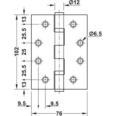HAFELE Butt Hinge Door 120kg 92698010 | Hinges in Dar Tanzania