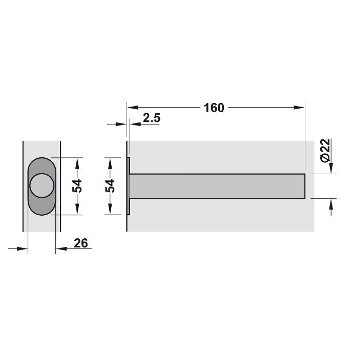 HAFELE Concealed Jamb Door Closer | Door fittings in Dar Tanzania