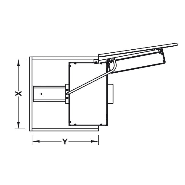 HAFELE Hinged Door Cabinet Pull Out 10 Baskets Door Shelves 54681213