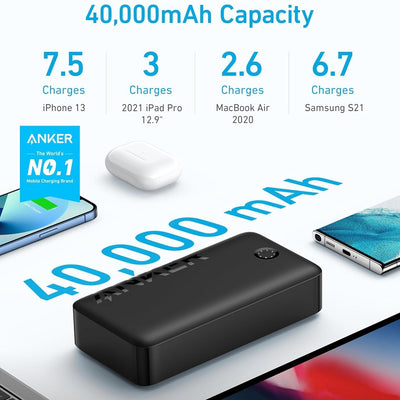 ANKER 347, PowerCore 40000mAh, 30W PD Power Bank, A1377H11
