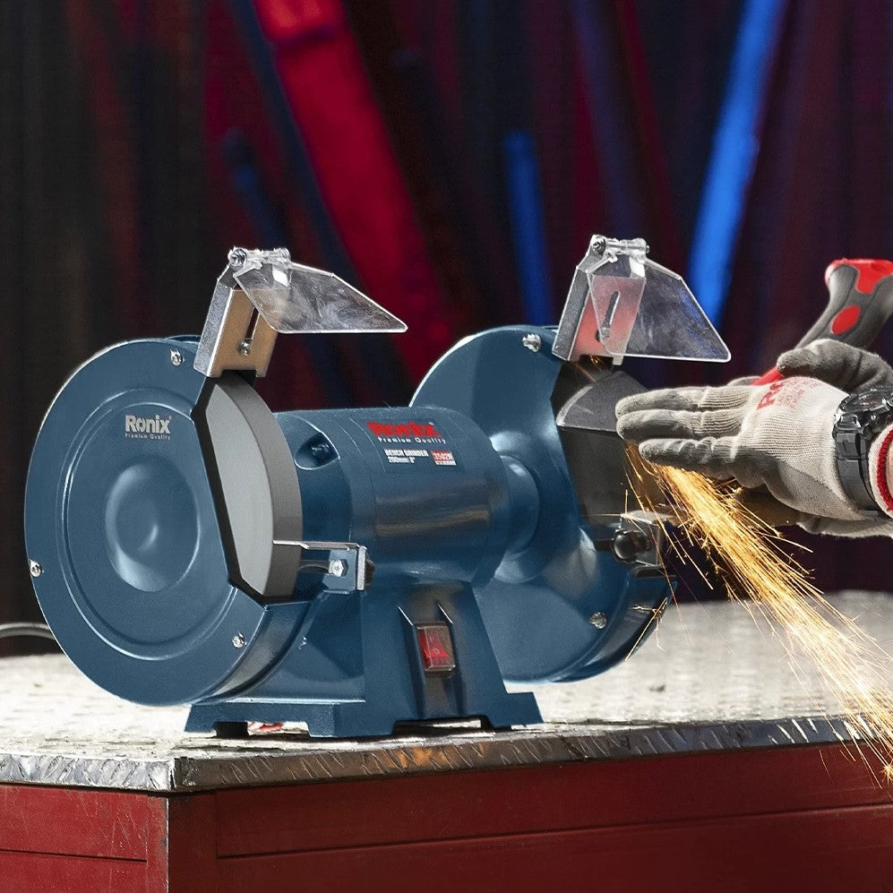 RONIX Bench Grinder 350 Watts, 200mm, 3502N | Bench Grinder