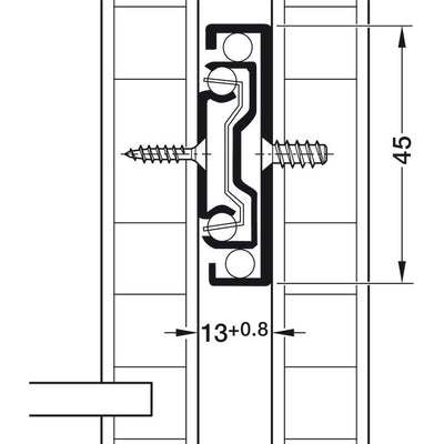 HAFELE 500mm Drawer Sliders 42050915 | Drawer sliders in Dar Tanzania