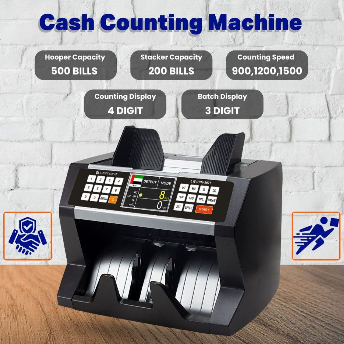 LIGHTWAVE CCM502t Bill Money Counting Machine in Tanzania