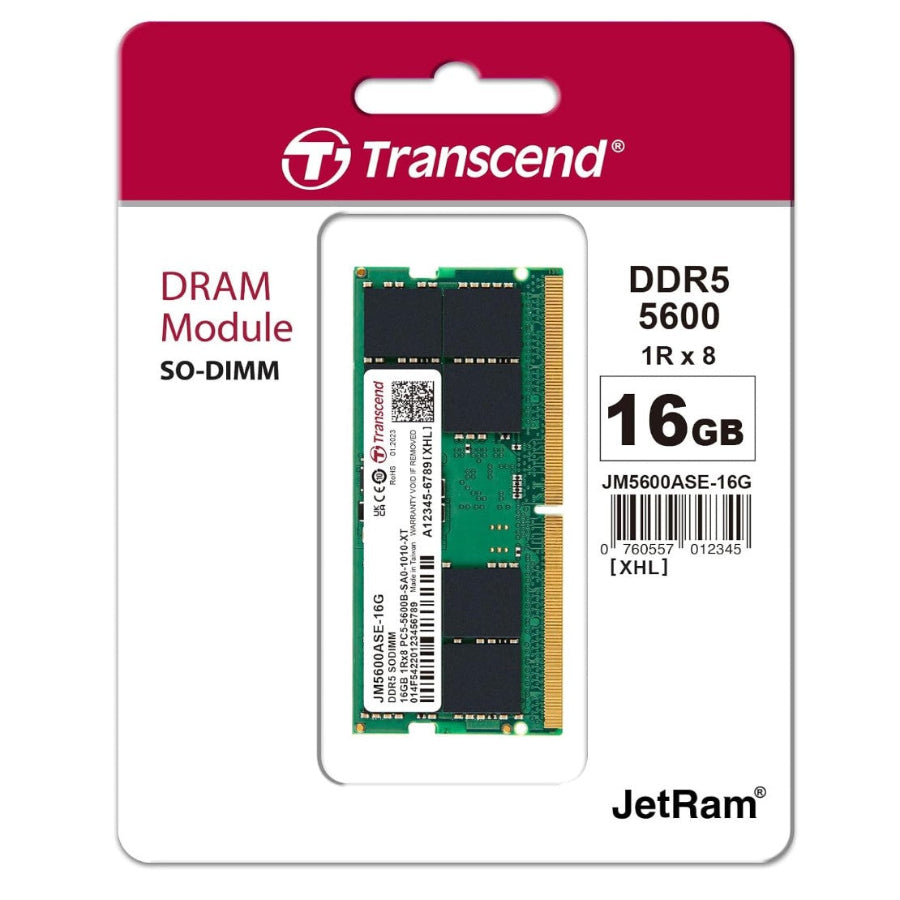 TRANSCEND 16GB DDR5-5600 RAM JM5600ASE-16G | DDR5 Ram in Dar Tanzania