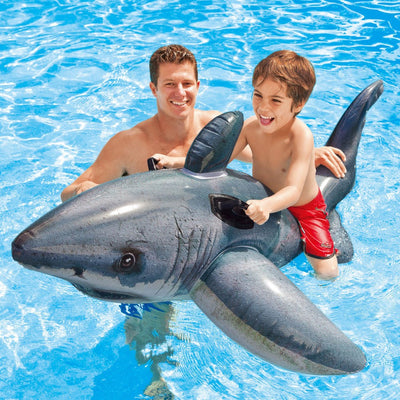 INTEX 57525 Inflatable Great White Shark Ride-On Water Float