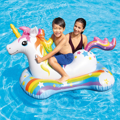 INTEX Inflatable Unicorn Ride-On Float 64 x 34 Inch 57552