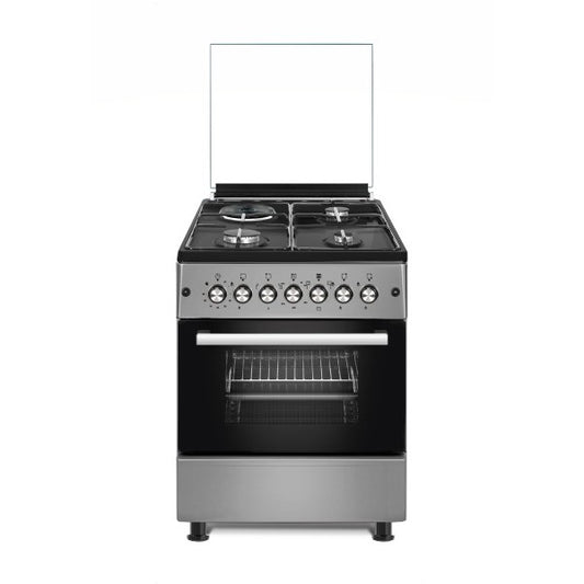 Evoq 60x60cm 3 Gas Burners, 1 electric plate Oven Cooker in Tanzania