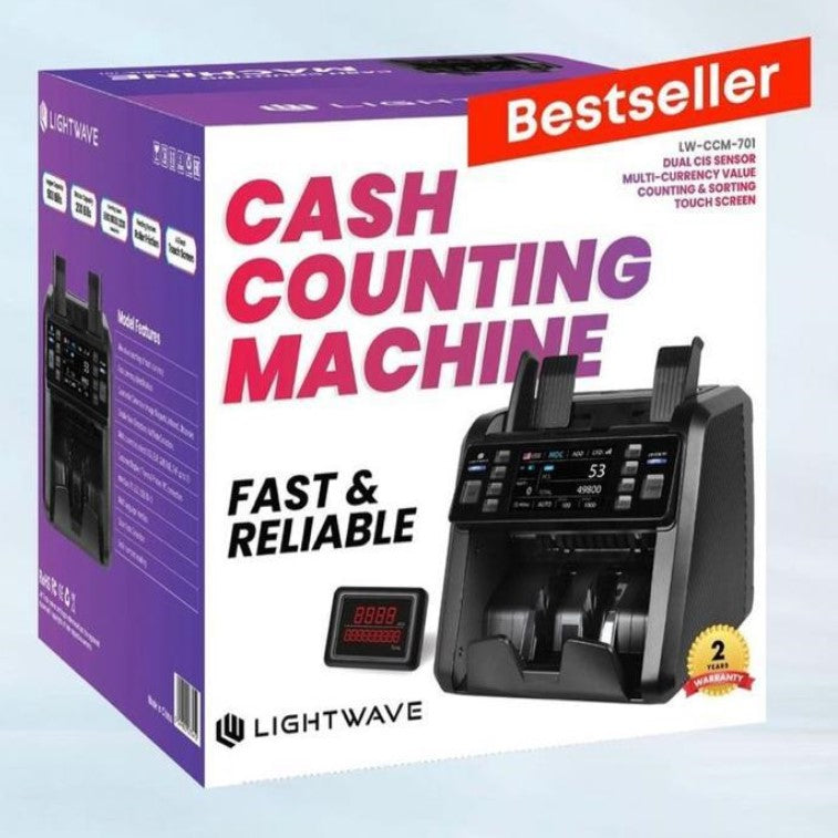 LIGHTWAVE Bank Grade Cash Counting Machine CCM701 | Tanzania