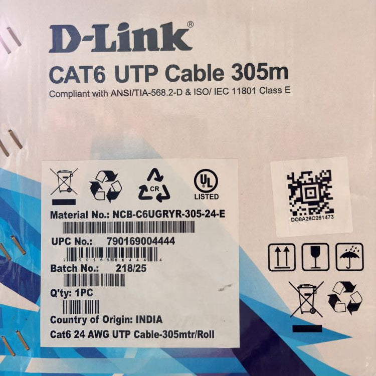 D-Link 305m Cat6 UTP Network Cable | Network cables in Dar Tanzania