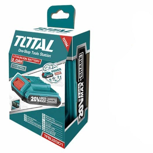 TOTAL 20V 2.0Ah Lithium-Ion Battery Pack TFBLI2001 for P20S Power Tool