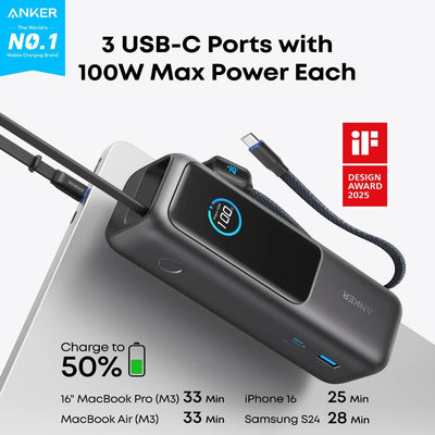 ANKER A1695, 25000mAh, 165W, Power Bank | Powerbank in Tanzania