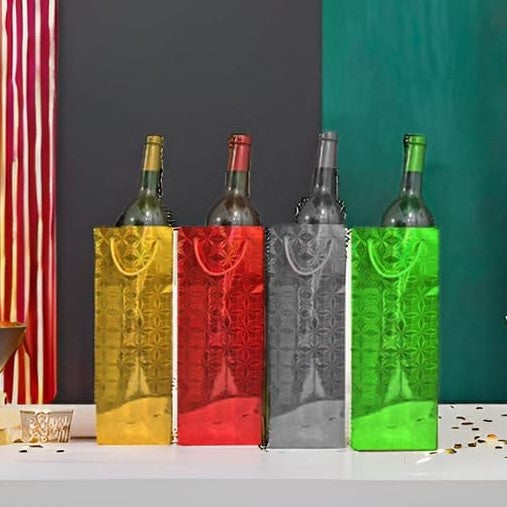 Holographic Foil Design Bottle Bag | Bottle bags in Tanzania