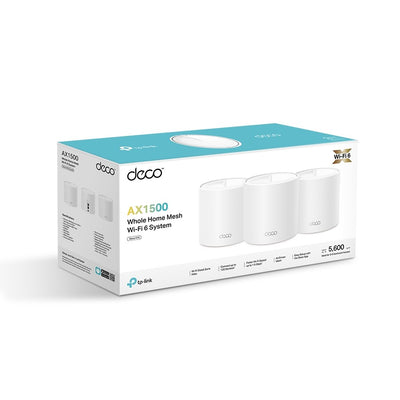 TP-LINK Deco X10 AX1500 Whole Home Mesh Wi-Fi 6 System, 3pc Pack