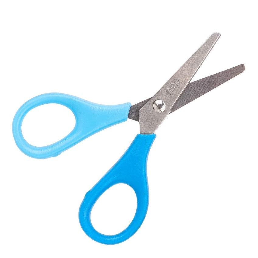 DELI Dual Color Kids 11.4cm Stainless Steel Blunt Tip Scissors