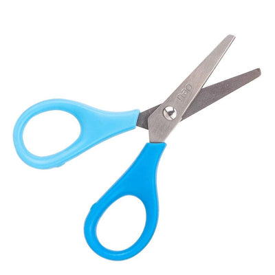 DELI Dual Color Kids 11.4cm Stainless Steel Blunt Tip Scissors