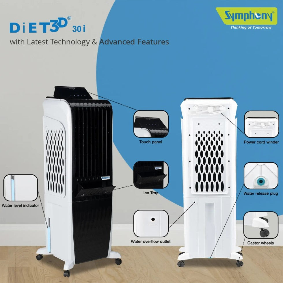 SYMPHONY DIET 3D 30i 30L Tower Air Cooler | Air Cooler in Dar Tanzania