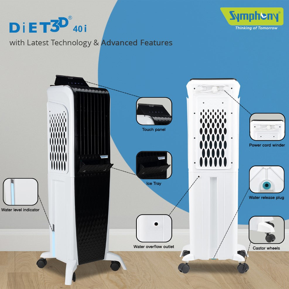 SYMPHONY DIET 3D 40i 40L Tower Air Cooler | Air Cooler in Dar Tanzania