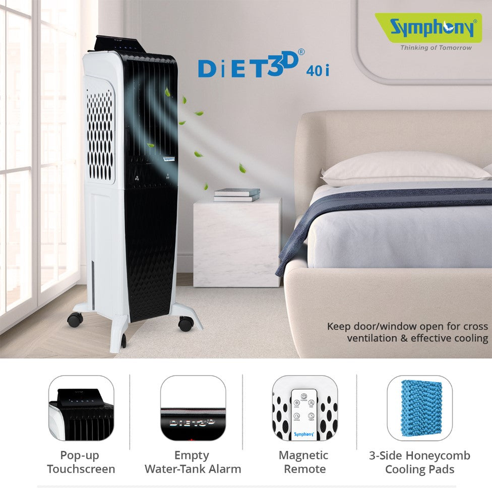 SYMPHONY DIET 3D 40i 40L Tower Air Cooler | Air Cooler in Dar Tanzania