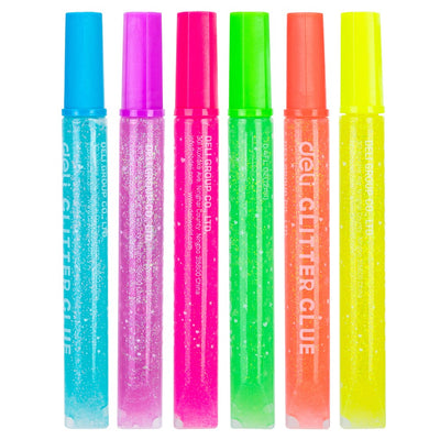 DELI Glitter Glue, 6pc Pack, EA71301 | Glitter glue in Dar Tanzania