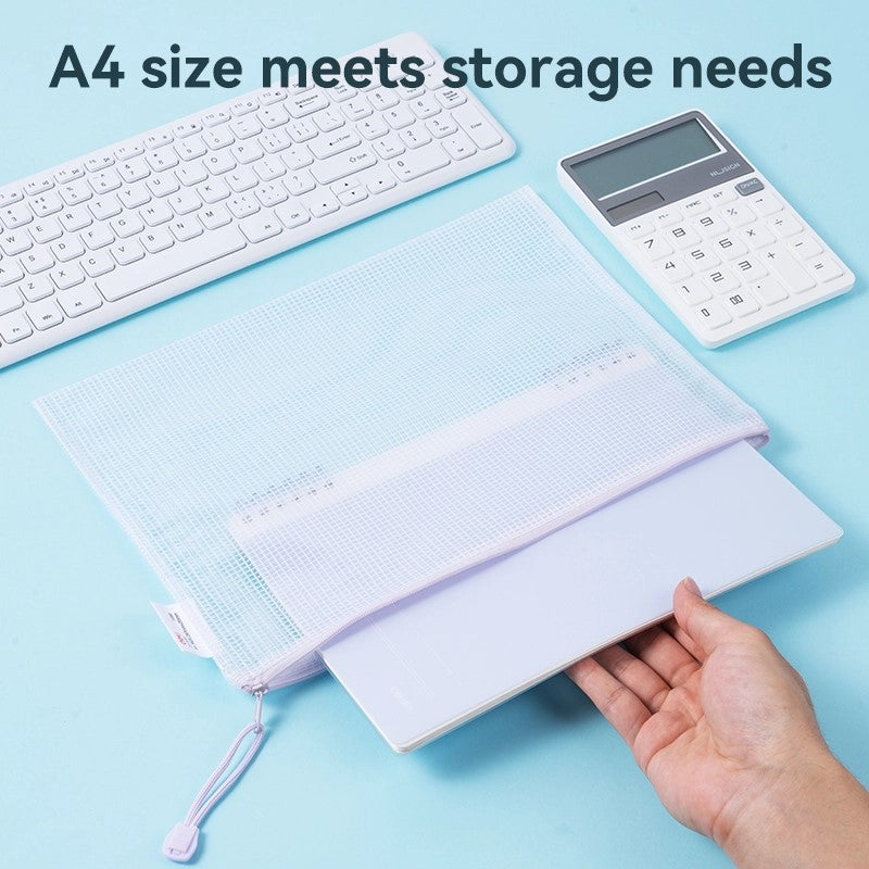 DELI PVC Gridding Zipper bag A4 | Zipper bags in Dar Tanzania
