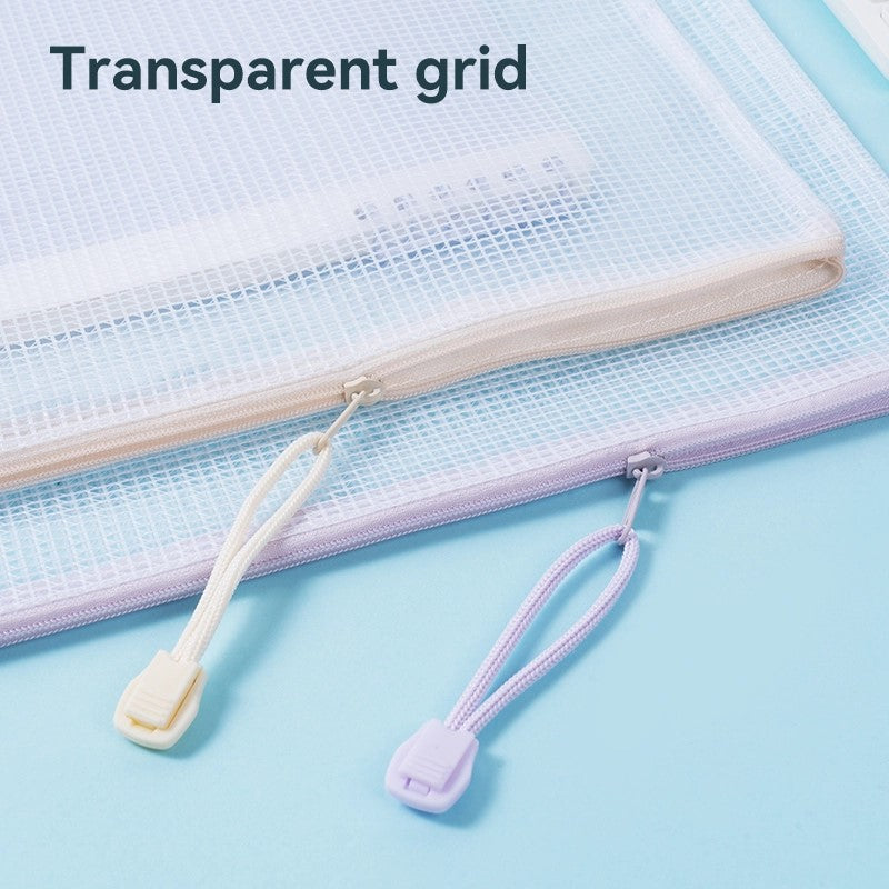 DELI PVC Gridding Zipper bag A4 | Zipper bags in Dar Tanzania