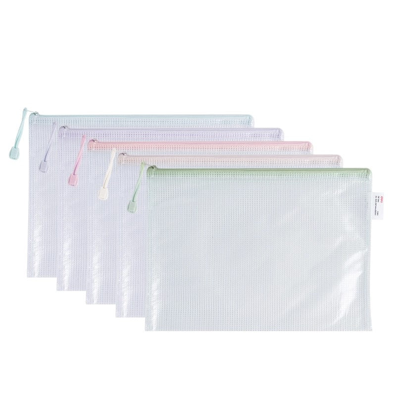 DELI PVC Gridding Zipper bag A4 | Zipper bags in Dar Tanzania