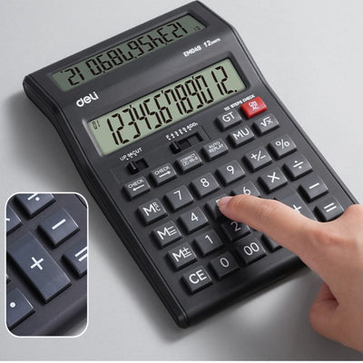 DELI 12 Digit, Dual Display Calculator, EM049 | Calculator in Tanzania