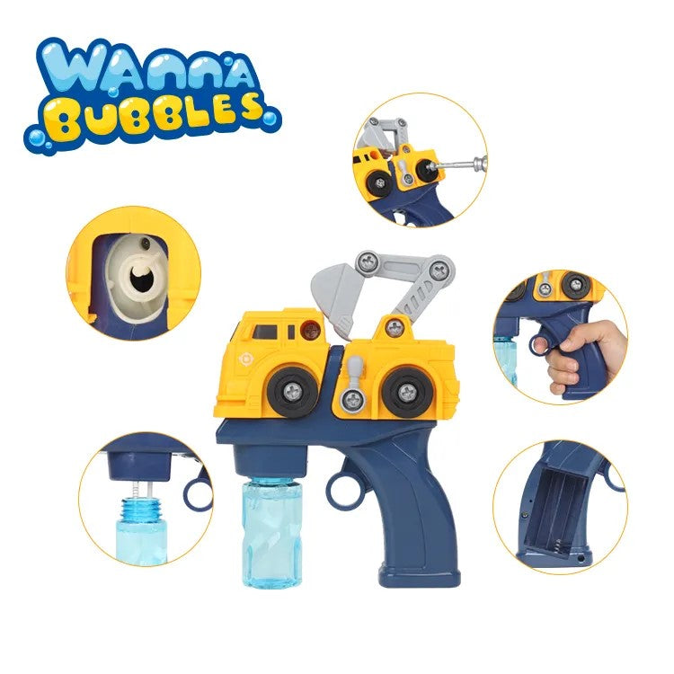 Excavator DIY assembly Truck Bubble Gun | Bubble toys in Dar Tanzania