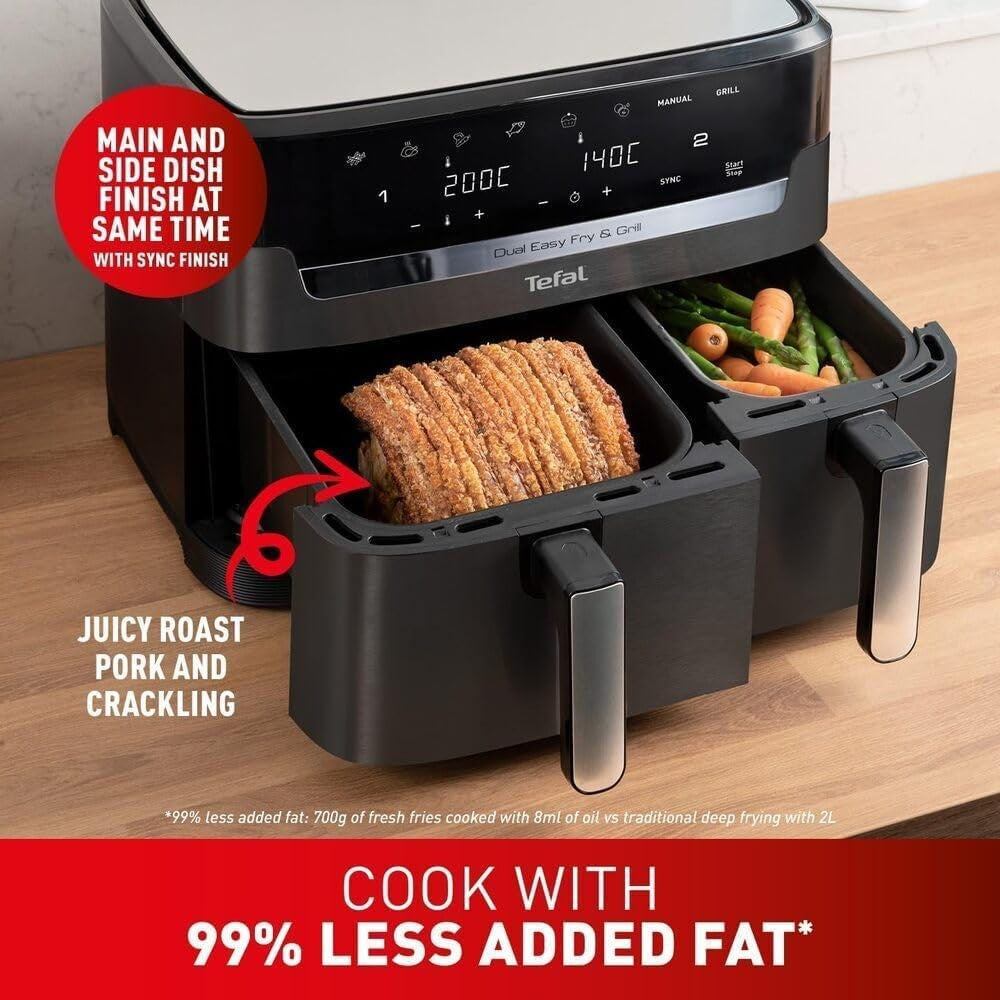TEFAL Dual Easy Fry, 8.3L Air Fryer EY901840 | Airfryer in Tanzania