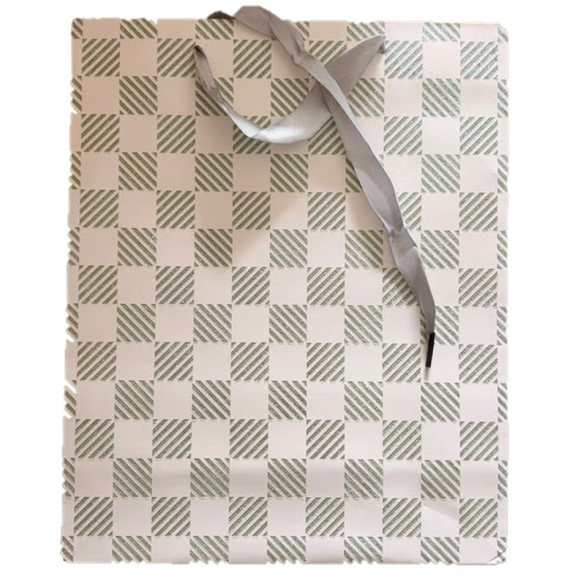 Chevrons White Glitter Gift Bag A4 | Gift bags in Dar Tanzania