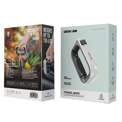GREEN LION Travel Mate, LCD Display, 50kg, Luggage Scale , GNTVLMLSWH