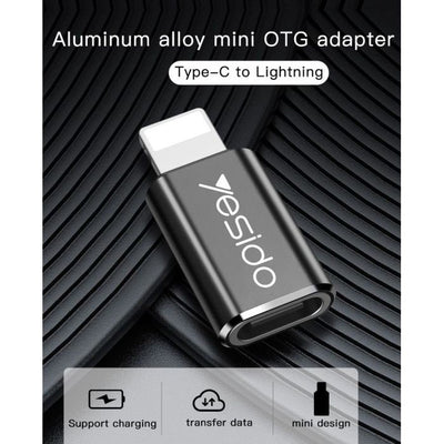 YESIDO GS03, USB C Female To Lightning Apple Male Adapter