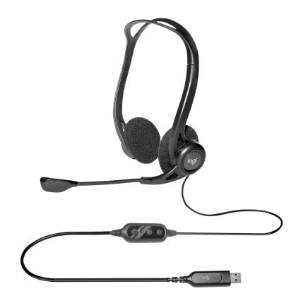 Logitech 960 Wired USB Headset With Mic | Headphones in Dar Tanzania