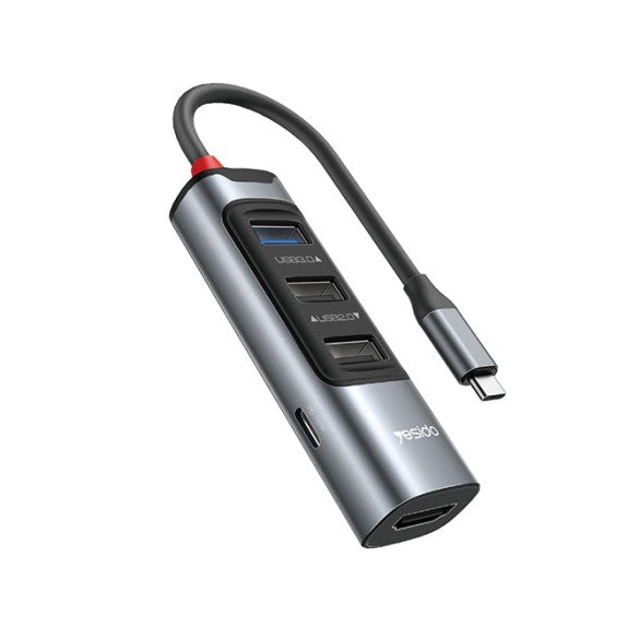Yesido HB22, 5 in 1 USB-C, HDMI, USB-A Hub USB Adapter in Dar Tanzania