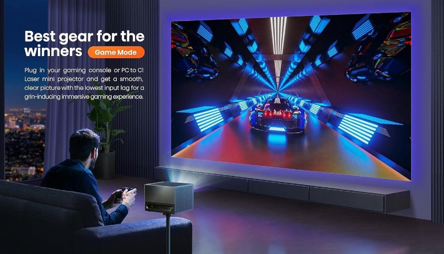 HISENSE C1 TriChroma Smart Mini Laser Projector, 4K UHD | Tanzania