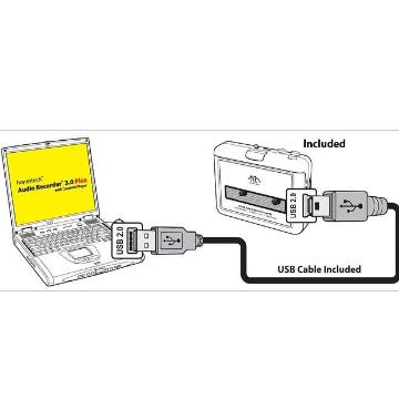 HONESTECH Audio Recorder 3.0 Plus With USB Cassette Player Converter