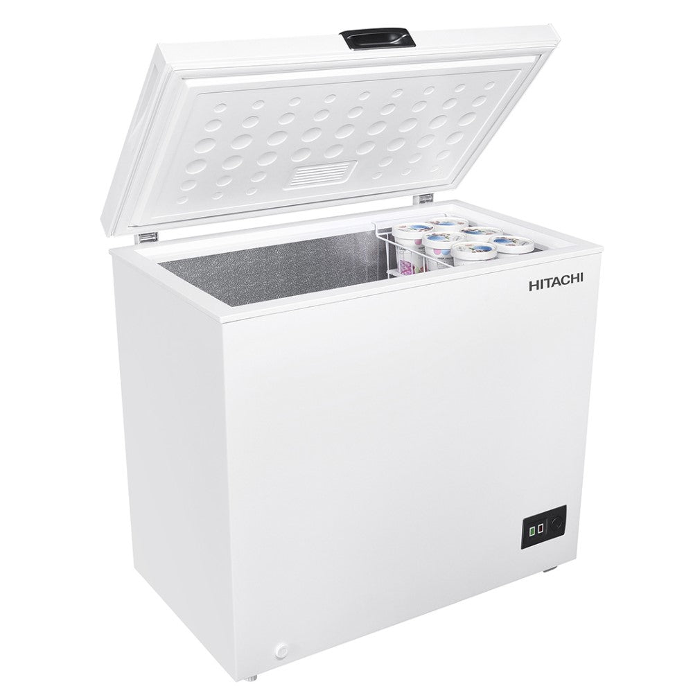 HITACHI Single Door, 200 Lt White Chest Freezer, HRCS9200MNW