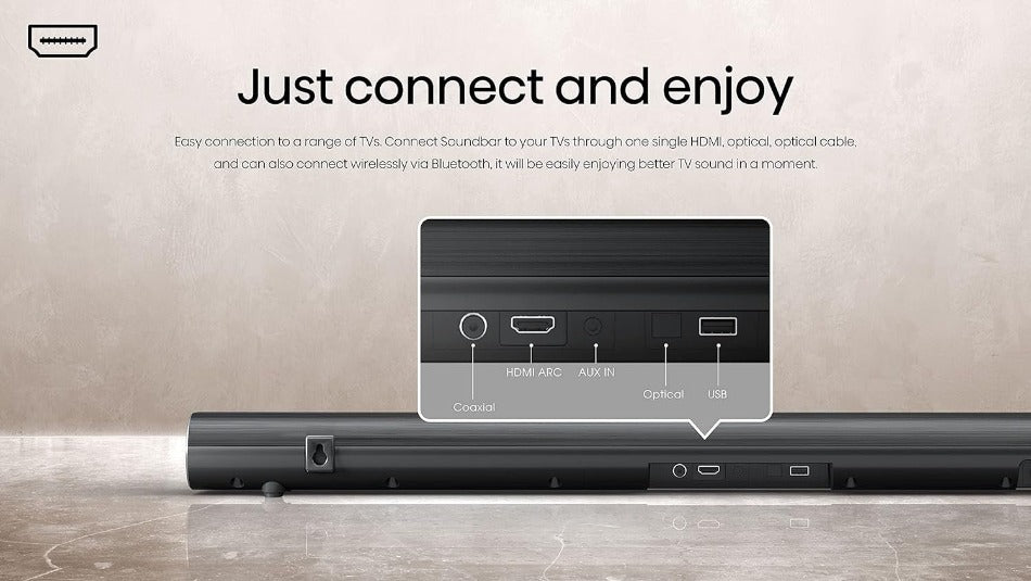 HISENSE HS212F 120w Sound Bar & Wireless Subwoofer | Dar Tanzania