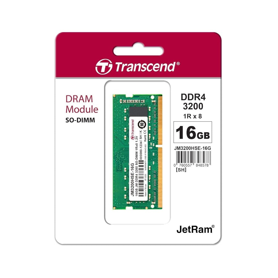 TRANSCEND 16GB DDR4-3200 RAM JM3200HSE-16G | DDR4 Ram in Dar Tanzania