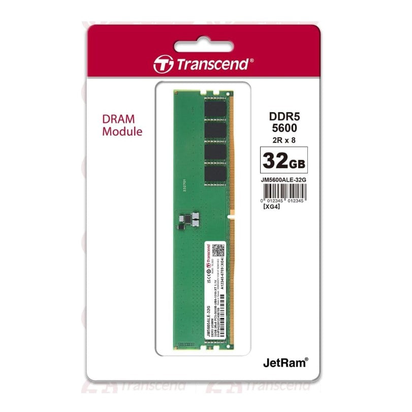 TRANSCEND 32GB DDR5-5600 RAM JM5600ALE-32G | DDR5 Ram in Dar Tanzania